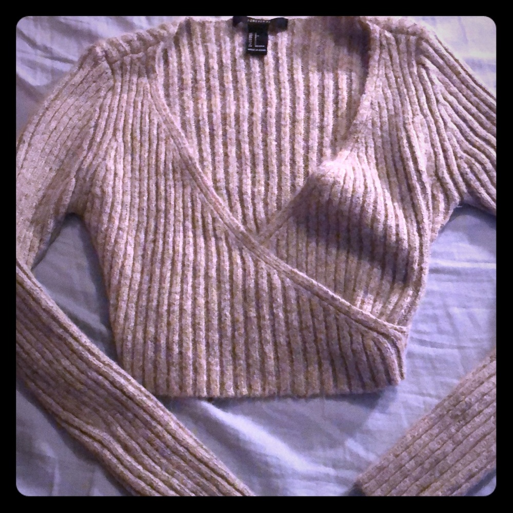 Wool mini crop top